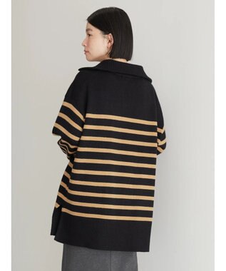 AMERICAN HOLIC バイパチ衿付きニットチュニック Black