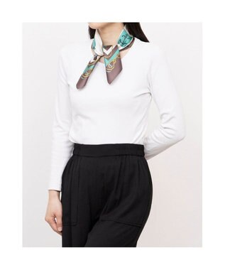 UNBILLION カカトゥ kakatoo / マリンガーランド柄シルクスカーフ ブラウン