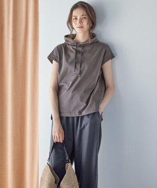 23区 【SLOW/一部店舗限定】ブライトヴィンテージクロス ワイドパンツ グレー系