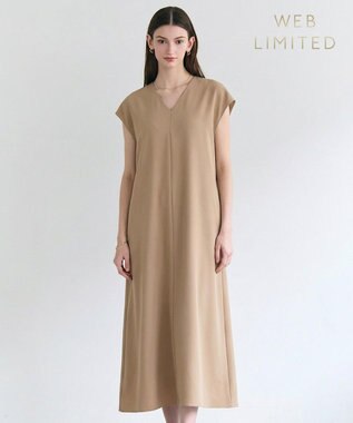 BEIGE， VIRGILE / Vネックリラックスワンピース