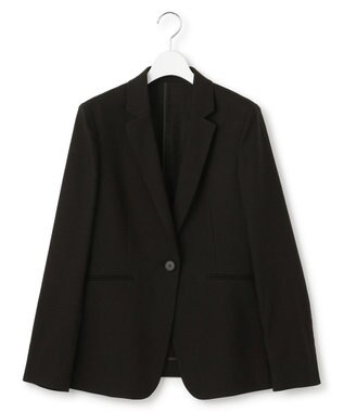 23区 L 【セットアップ対応】アイアスマットストレッチ テーラード ジャケット ブラック系