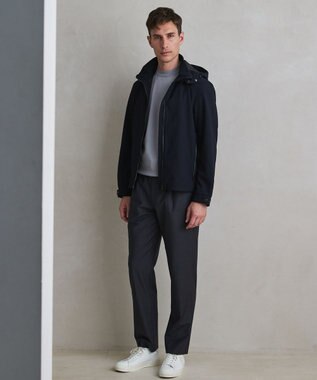 GOTAIRIKU 綿とポリのいいとこどり【洗濯機可】テーラード DRESS BIZ ニットTシャツ ライトグレー系