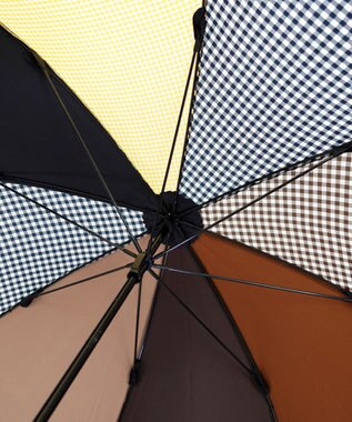 +RING 【UVカット95%以上】【UPF50＋】プラスリング 長傘60cm BRN/GNG T1288 ブラウン