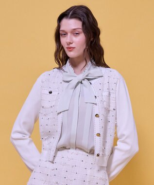  【八木アリサさん着用】FLOWER HIDE AND SEEK ニットジャケット