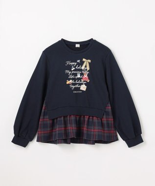 組曲 KIDS 【150-160㎝】 ホリデー トレーナー ネイビー