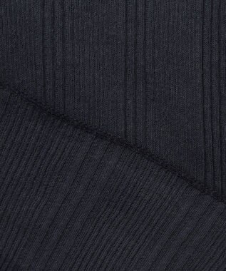 uncrave 【手洗い可】シアー ランダムリブ Uネック カットソー（uncrave STANDARD） アッシュネイビー