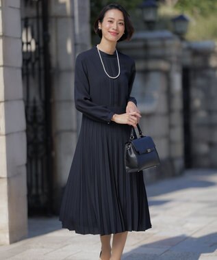 J.PRESS LADIES 【2way】フラップノーブル バッグ ブラック系