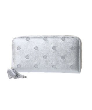UNBILLION ペルケ perche / 牛革ドット刺繍ラウンド長財布