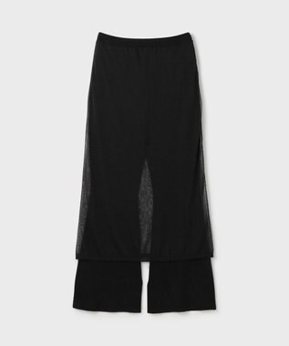 GRACE CONTINENTAL シアーニットパンツ ブラック