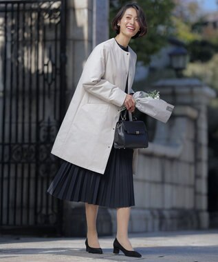 J.PRESS LADIES 【2way】フラップノーブル バッグ ブラック系