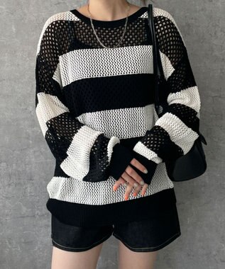 WEGO ボーダーニットビッグPO