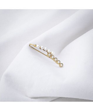 blancotokyo 【金属アレルギー対応】ビジューパールイヤークライマー METEORO ゴールド