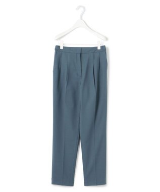 ICB L 【洗える】ウール2WAYストレッチ テーパードパンツ ダルブルー系