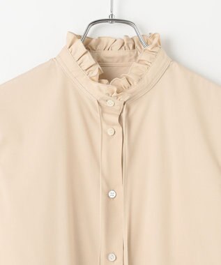 #Newans フリルカラーノーブルブラウス ベージュ