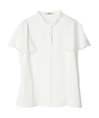 earth music&ecology ラッフルブラウス Off White