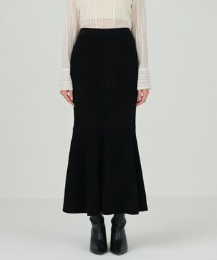 GRACE CONTINENTAL モールニットスカート ブラック