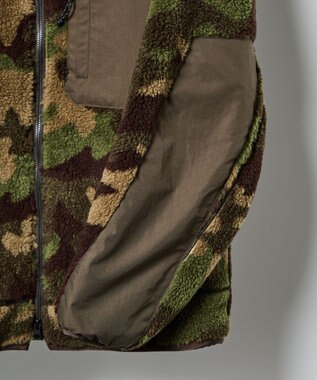 JOSEPH ABBOUD MOUNTAIN 【軽量】カモフラージュフリース ブルゾン カーキ系7