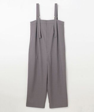 ANY イージーケアライトストレッチサロペット グレー