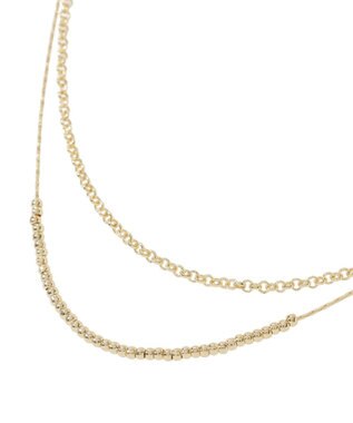 Green Parks メタル２連ショートネックレス Gold
