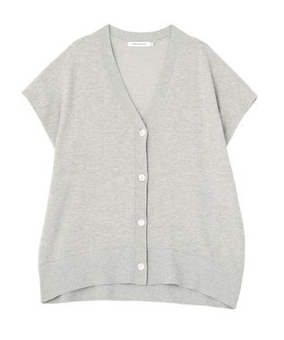 AMERICAN HOLIC 【先行予約】【WEB限定】フレンチスリーブVネックニットカーディガン Gray Mixture