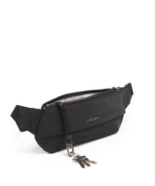 TUMI レディス  Voyageur 「ジュノ」スリム・ヒップ・バッグ ブラックガンメタル