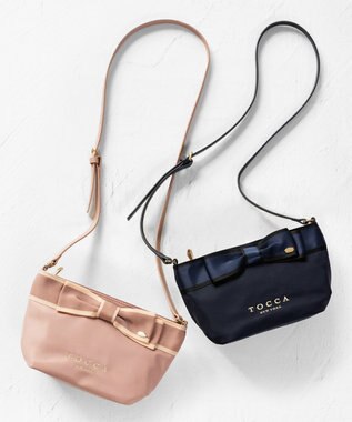 撥水】BICOLOR RIBBON TOTE トートバッグ / TOCCA