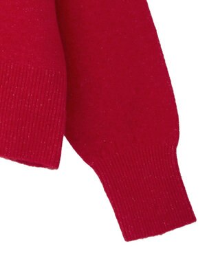 Green Parks 金釦コンパクトニットカーディガン Red