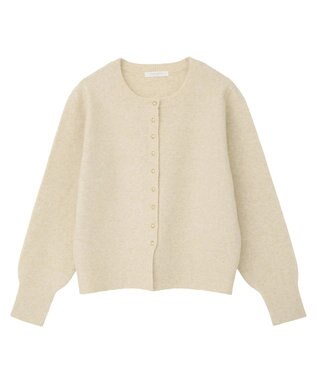 Green Parks 金釦コンパクトニットカーディガン Ivory
