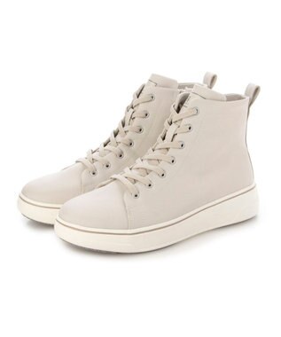 ing <ing>【レイン対応】ハイカット厚底スニーカー ライトベージュ