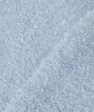 Feroux 【洗える】ブークレー ニットジャケット ブルー系