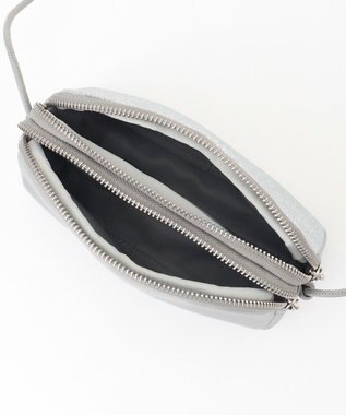 ANY 【前後2WAY】ミニショルダーバッグ グレー×シルバー