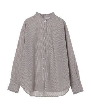 earth music&ecology スタンドフリルシャツ Check