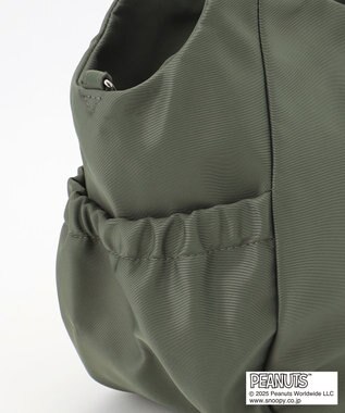Y'SACCS SNOOPYデザイン　ギャザー2wayミニトート カーキ