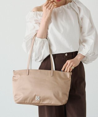 russet バイカラーレザーハンドルトートバッグ(SF-279)