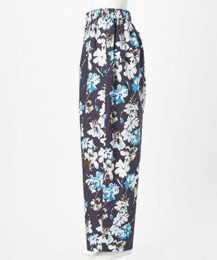 23区 【GOLD LABEL】ペインティングフラワープリント ワイドパンツ ブラック系5