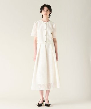 GRACE CONTINENTAL レースショートトップ ホワイト