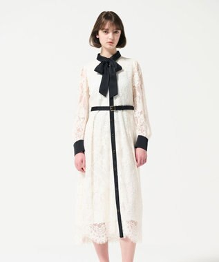 GRACE CONTINENTAL コードレースシャツドレス キナリ