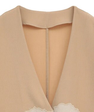 CRAFT STANDARD BOUTIQUE 刺繍カラーレスジャケット Beige