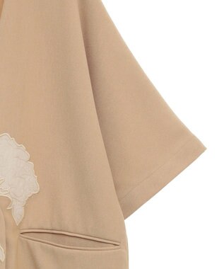 CRAFT STANDARD BOUTIQUE 刺繍カラーレスジャケット Beige