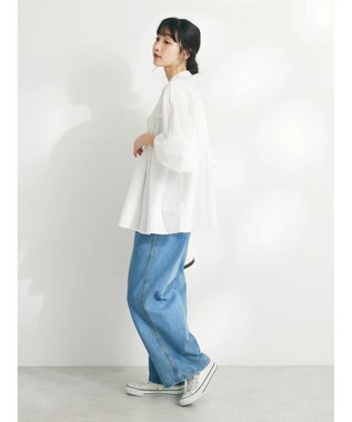 CRAFT STANDARD BOUTIQUE インド綿ピンタックブラウス Off White