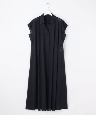 自由区 S 【WEB限定カラーあり】シアーラミーローンスキッパーシャツ ワンピース