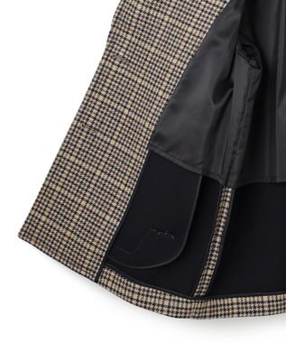 23区 【Oggi11月号掲載】ボンディング チェックツイード ジャコット ブラウンチェック