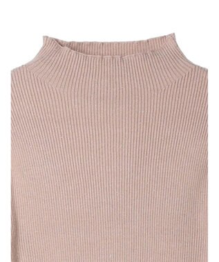 earth music&ecology ハイネックラメニットプルオーバー Mocha