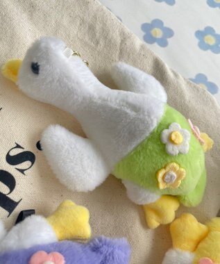 WEGO おはなあひるぬいぐるみキーホルダー