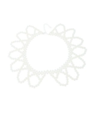 Green Parks ・ＨＡＬＦ　ＴＩＭＥ　パールカラーネックレスＢ White