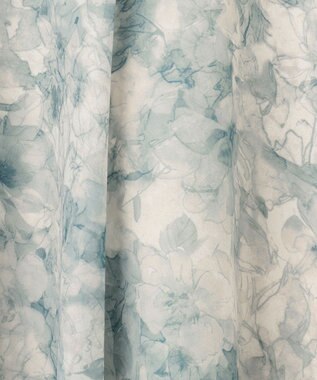 ANY SIS 【洗える】水彩フラワープリント スカート グリーン系