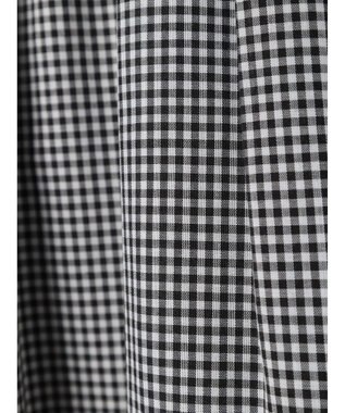 earth music&ecology ギャザーフレアスカート Gingham Check