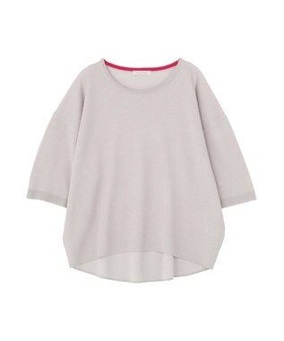 Green Parks 七分袖機能ニットプルオーバー Gray