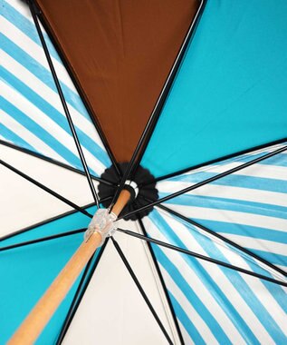 +RING 【2重張り】プラスリング 晴雨兼用傘（長ショート）STP T1333 sunshield 水色