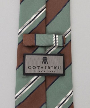 GOTAIRIKU GOTAIRIKU別注【MANTERO/マンテロ】ネクタイ_レジメンタル グリーン系1